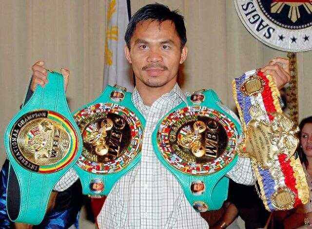 菲律宾运动员在拳击比赛中取得胜利