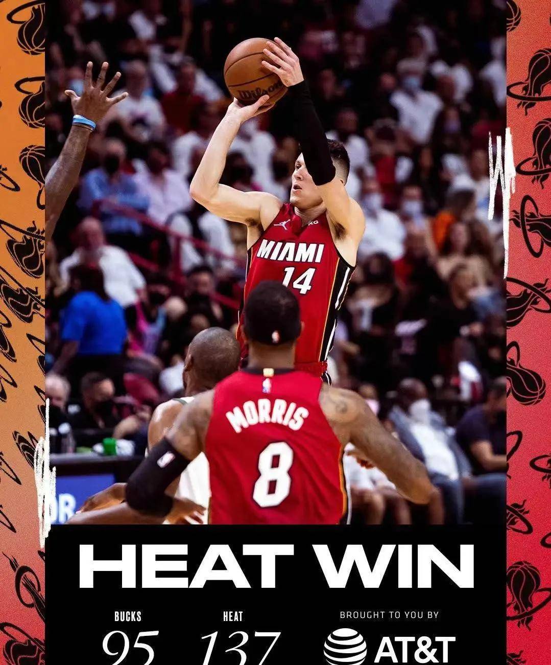 热火苦战老鹰，继续保持不败